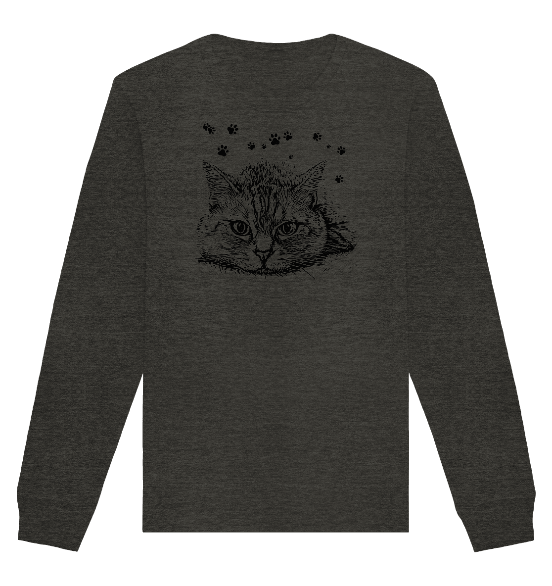 Katze - Organic Basic Unisex Sweatshirt - ArtfulShenwyn