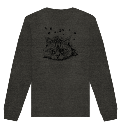 Katze - Organic Basic Unisex Sweatshirt - ArtfulShenwyn