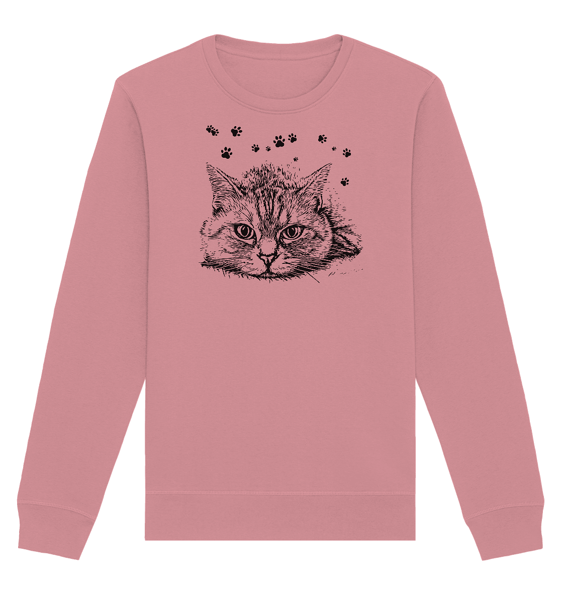 Katze - Organic Basic Unisex Sweatshirt - ArtfulShenwyn