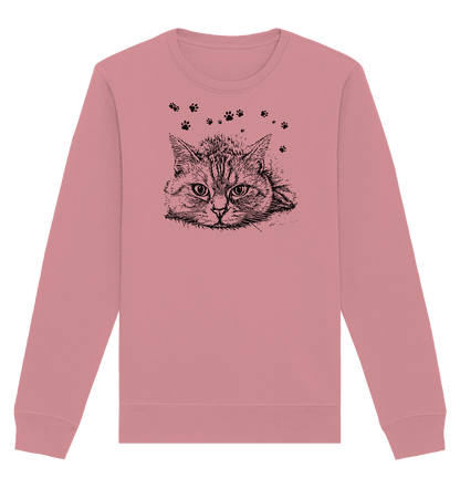 Katze - Organic Basic Unisex Sweatshirt - ArtfulShenwyn