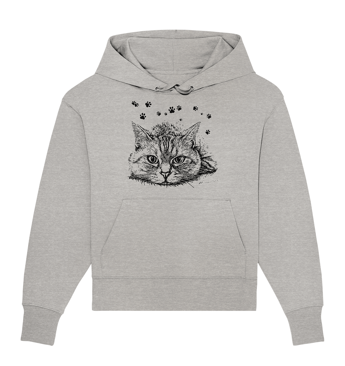 Katze - Organic Oversize Hoodie - ArtfulShenwyn