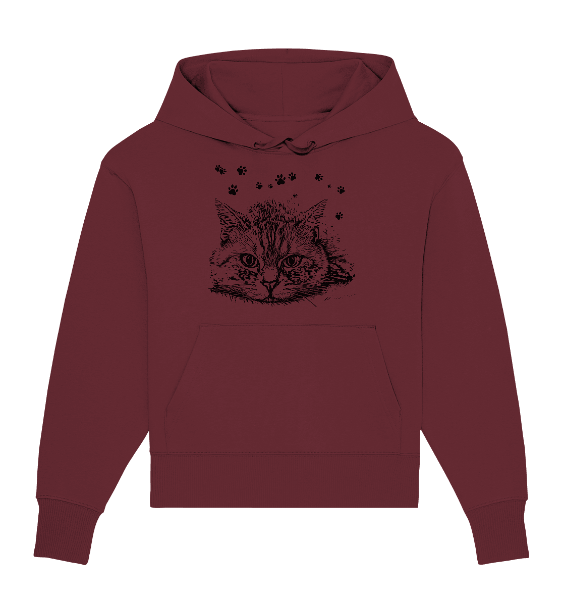 Katze - Organic Oversize Hoodie - ArtfulShenwyn