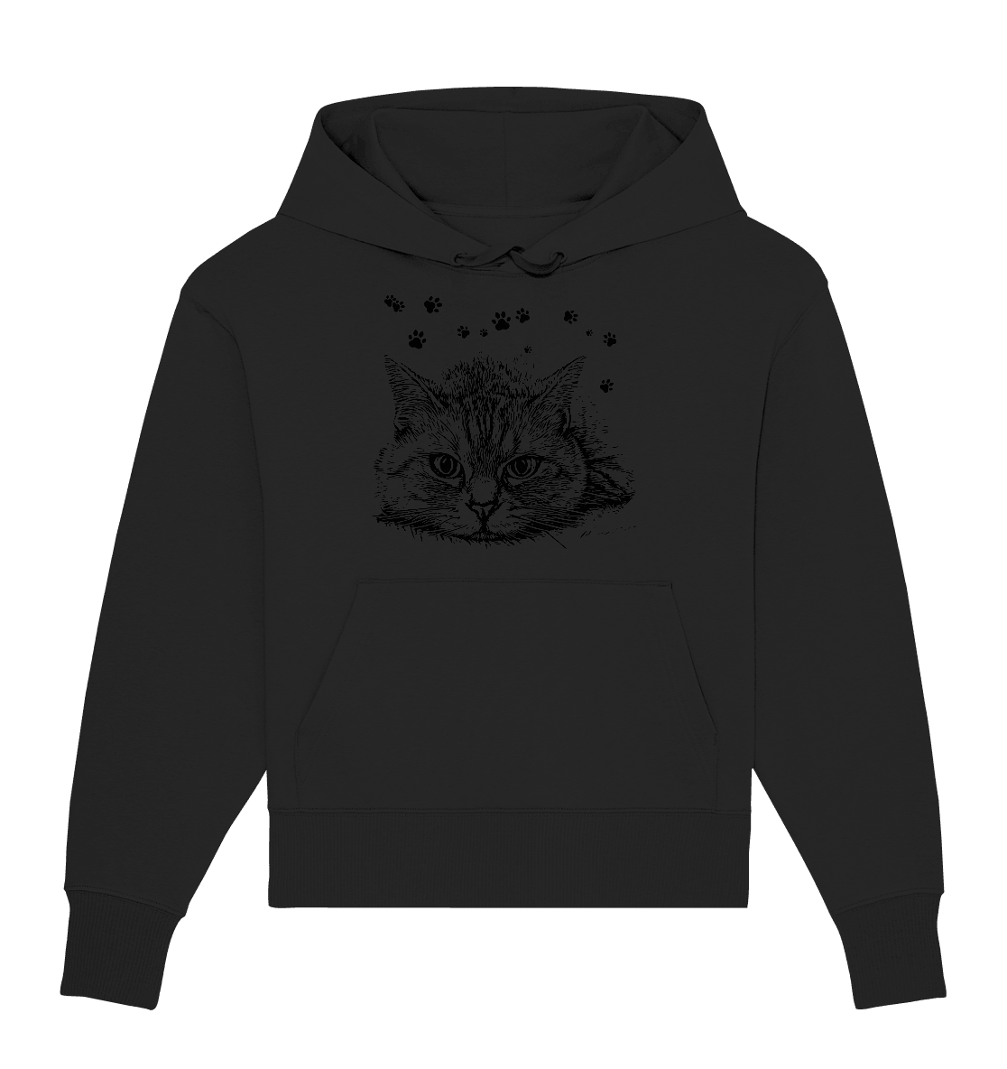 Katze - Organic Oversize Hoodie - ArtfulShenwyn