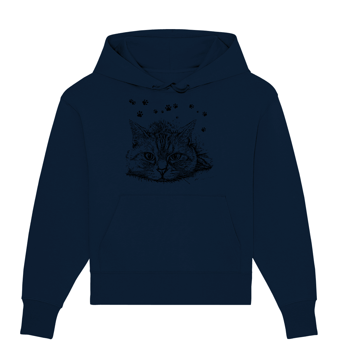 Katze - Organic Oversize Hoodie - ArtfulShenwyn