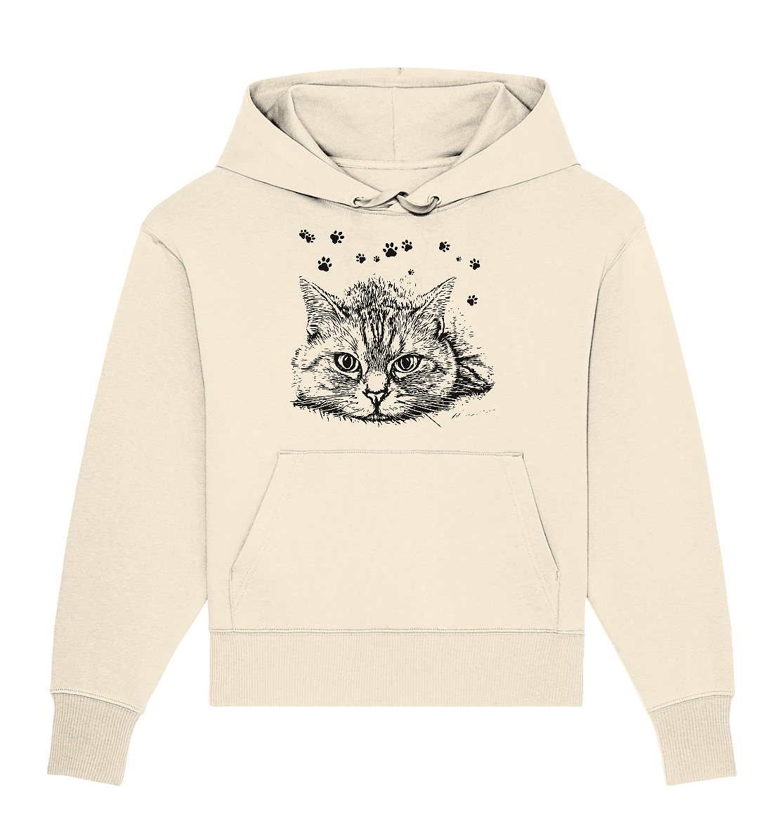 Katze - Organic Oversize Hoodie - ArtfulShenwyn