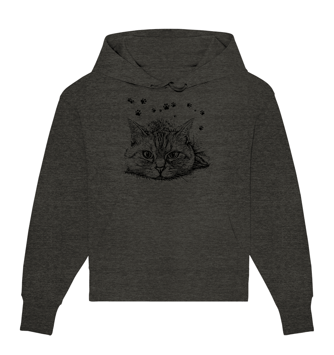 Katze - Organic Oversize Hoodie - ArtfulShenwyn