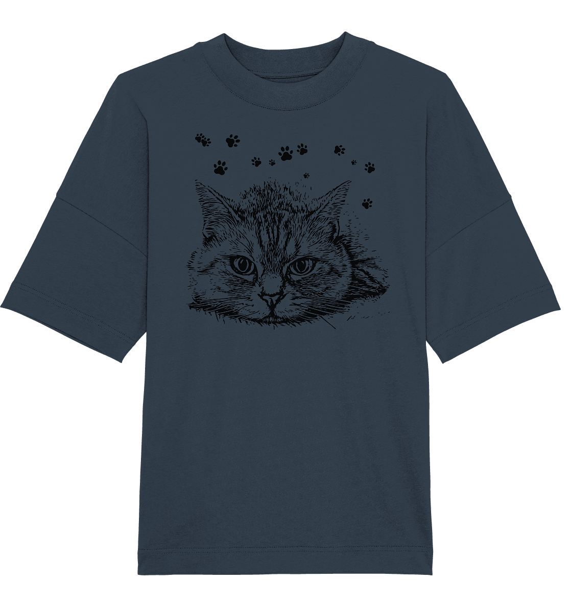 Katze - Organic Oversize Shirt - ArtfulShenwyn