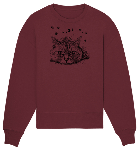 Katze - Organic Oversize Sweatshirt - ArtfulShenwyn