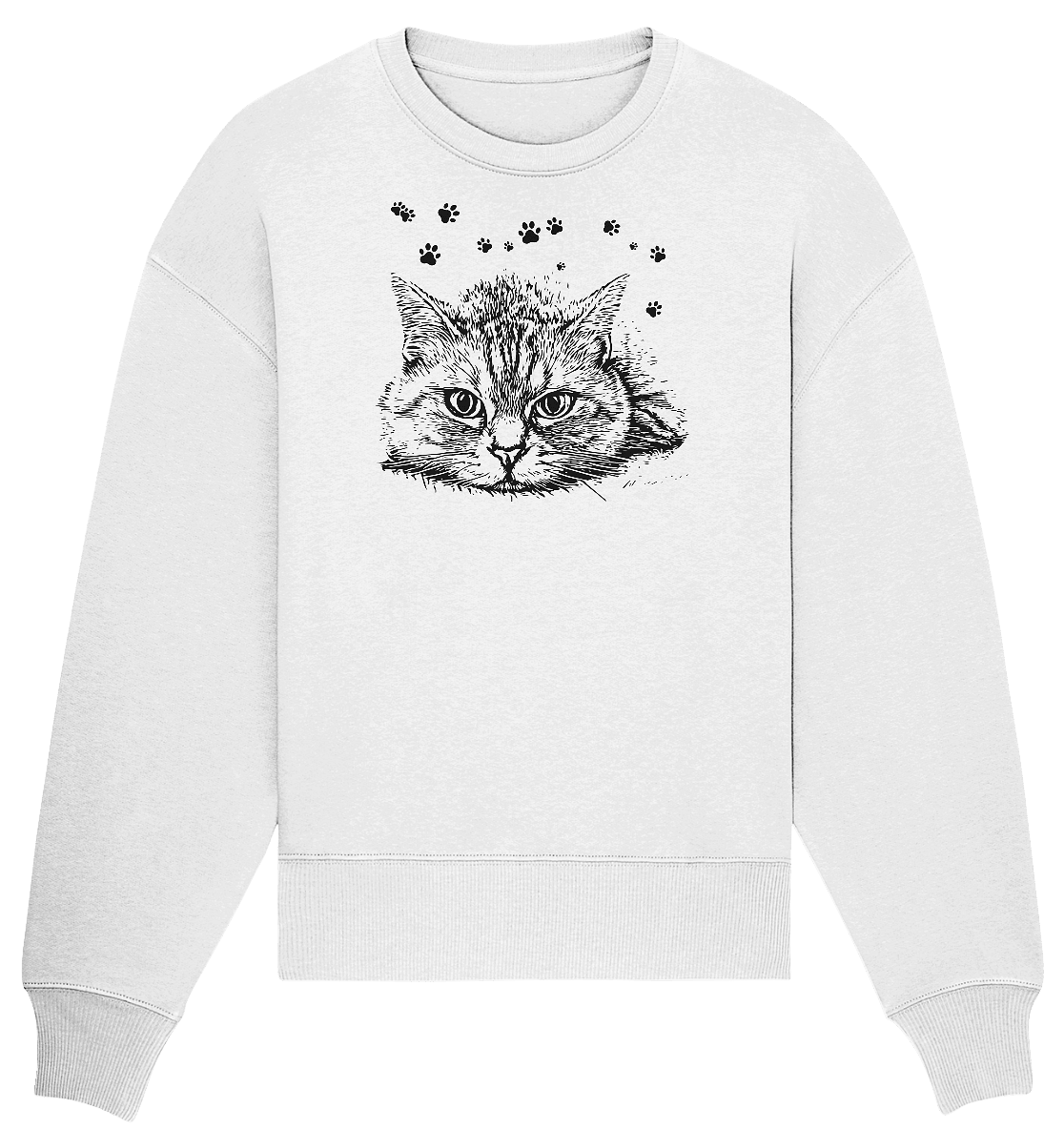 Katze - Organic Oversize Sweatshirt - ArtfulShenwyn