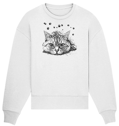 Katze - Organic Oversize Sweatshirt - ArtfulShenwyn