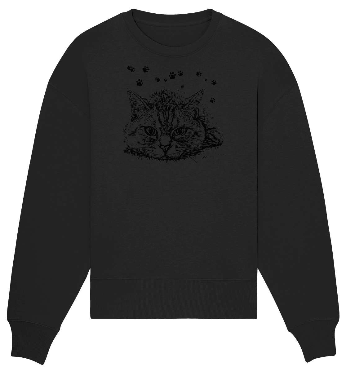 Katze - Organic Oversize Sweatshirt - ArtfulShenwyn