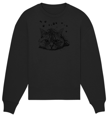 Katze - Organic Oversize Sweatshirt - ArtfulShenwyn