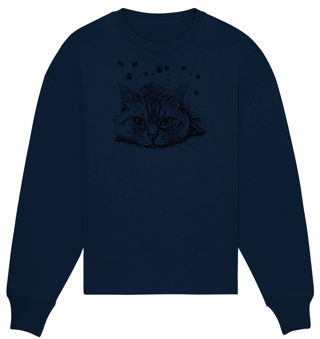 Katze - Organic Oversize Sweatshirt - ArtfulShenwyn