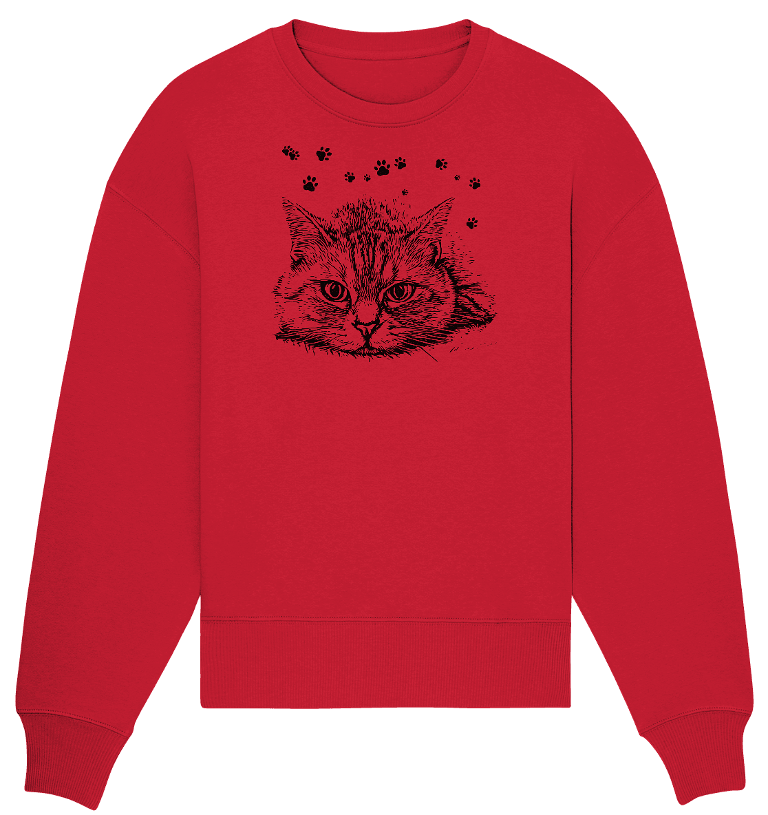 Katze - Organic Oversize Sweatshirt - ArtfulShenwyn