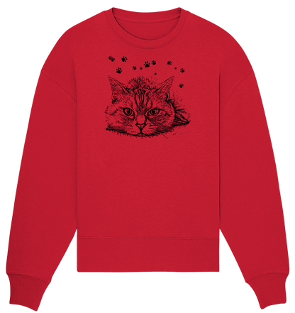 Katze - Organic Oversize Sweatshirt - ArtfulShenwyn