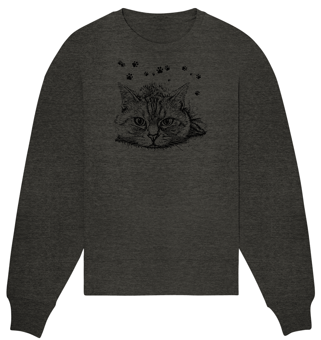 Katze - Organic Oversize Sweatshirt - ArtfulShenwyn