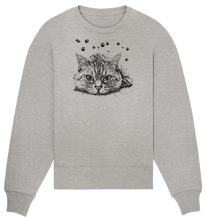 Katze - Organic Oversize Sweatshirt - ArtfulShenwyn