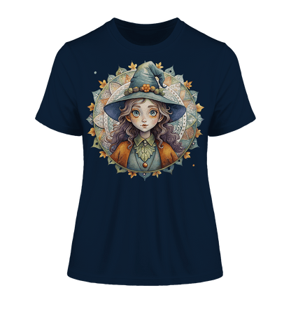 Kleine Hexe Mandala - Fitted Ladies Organic Shirt - ArtfulShenwyn