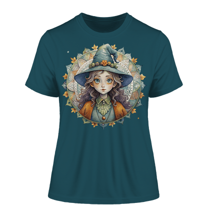 Kleine Hexe Mandala - Fitted Ladies Organic Shirt - ArtfulShenwyn