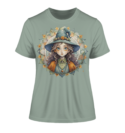 Kleine Hexe Mandala - Fitted Ladies Organic Shirt - ArtfulShenwyn