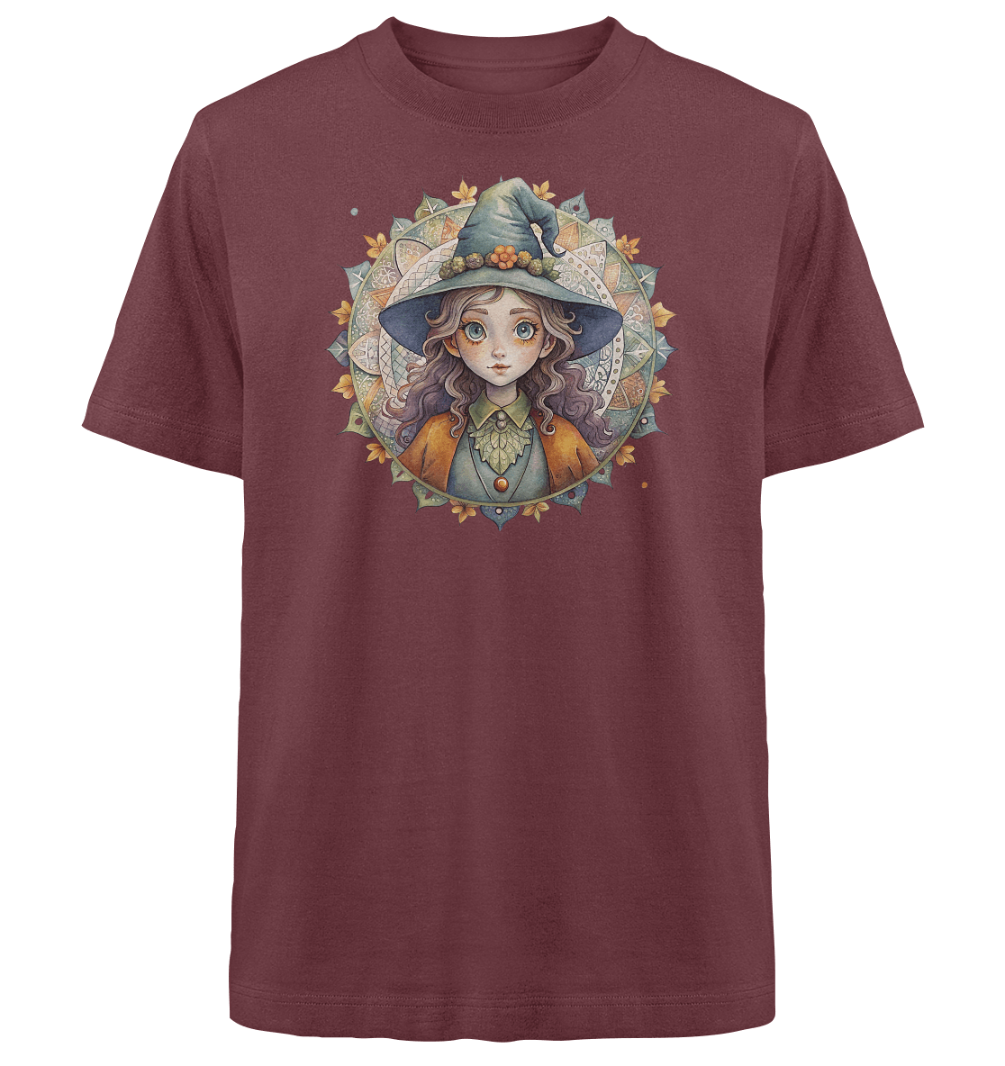 Kleine Hexe Mandala - Heavy Oversized Organic Shirt - ArtfulShenwyn