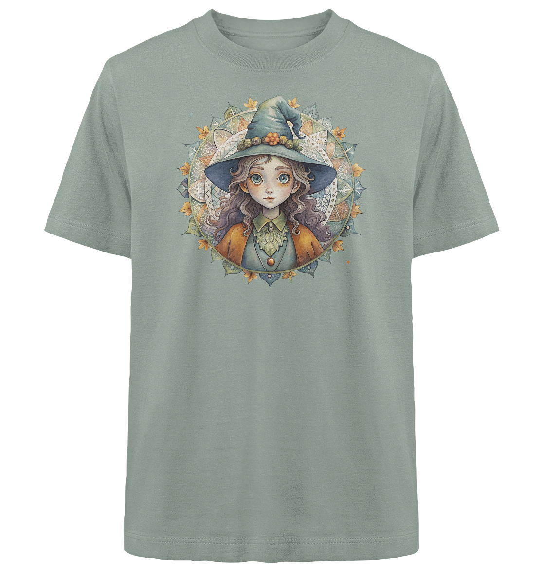 Kleine Hexe Mandala - Heavy Oversized Organic Shirt - ArtfulShenwyn