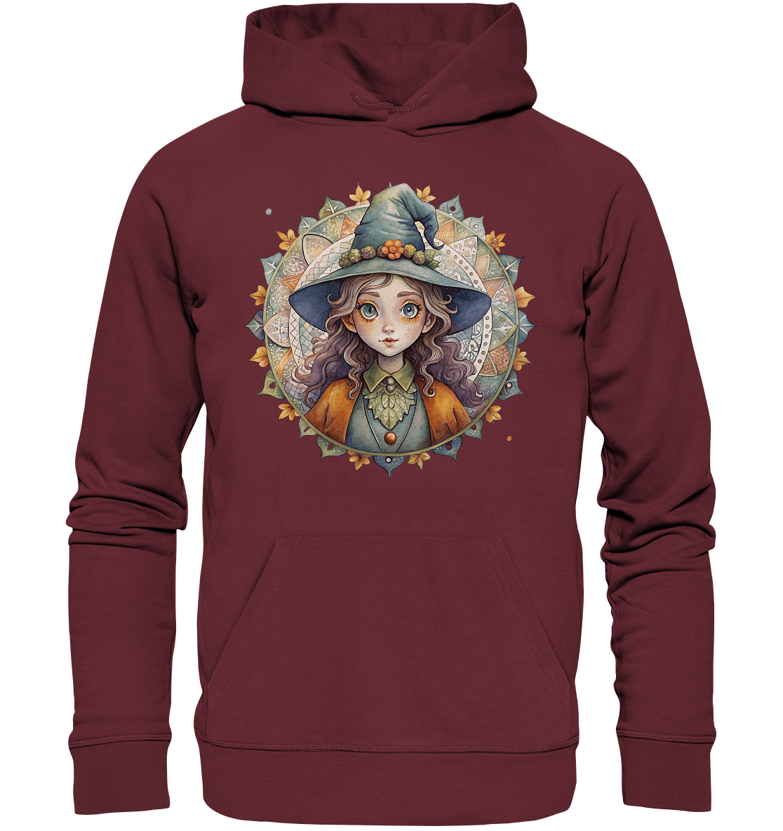 Kleine Hexe Mandala - Organic Basic Hoodie - ArtfulShenwyn