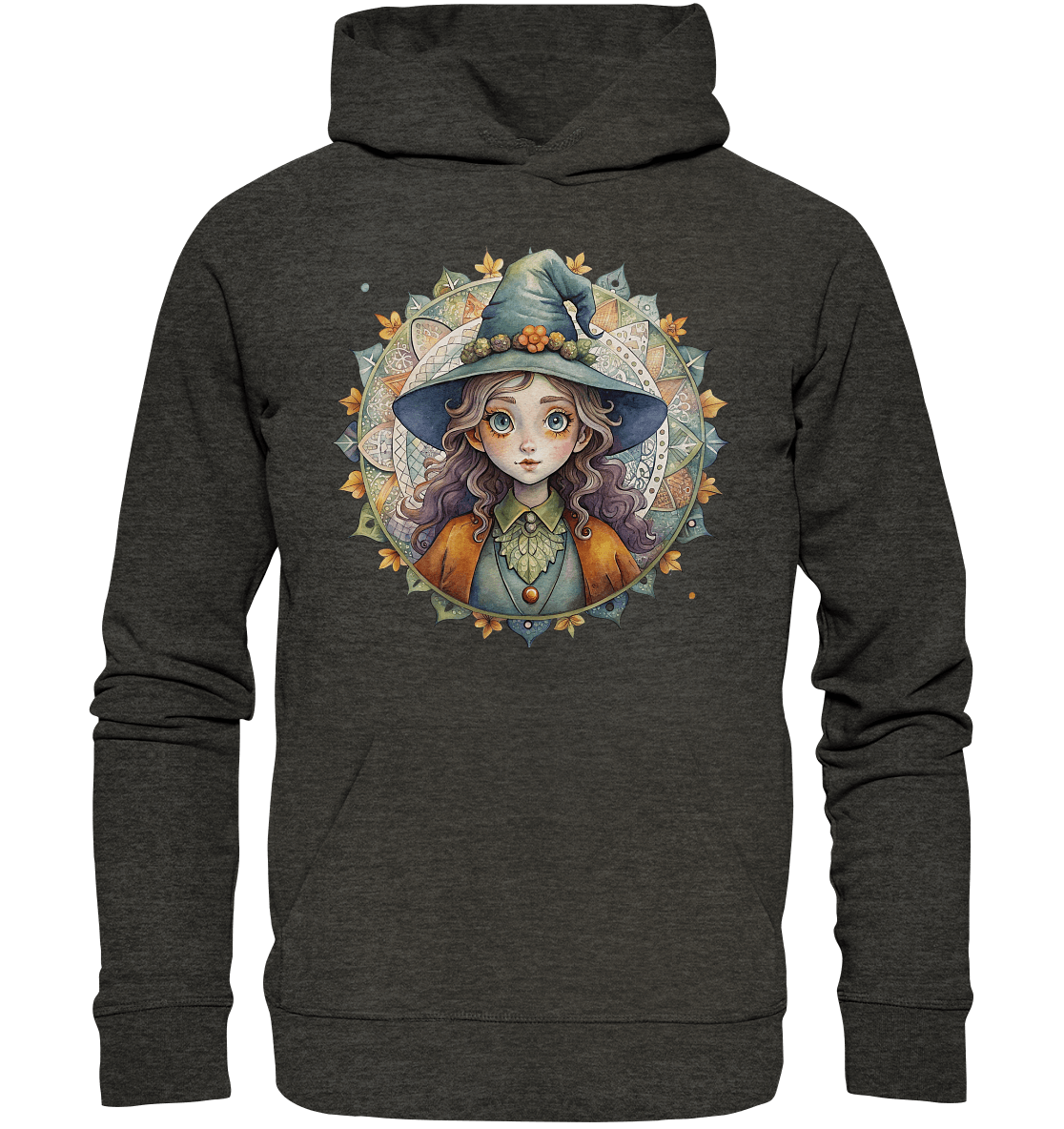 Kleine Hexe Mandala - Organic Basic Hoodie - ArtfulShenwyn