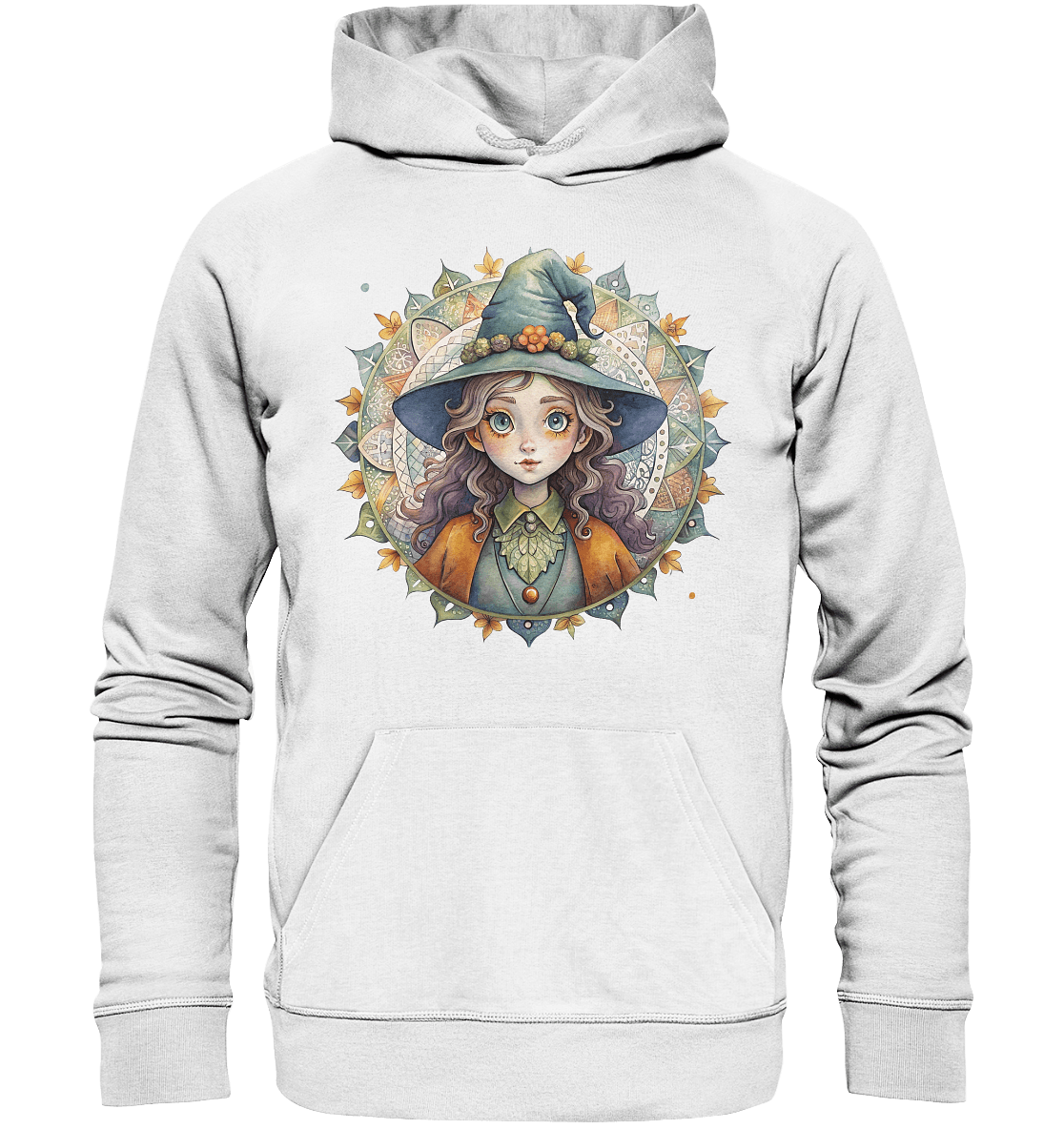 Kleine Hexe Mandala - Organic Basic Hoodie - ArtfulShenwyn