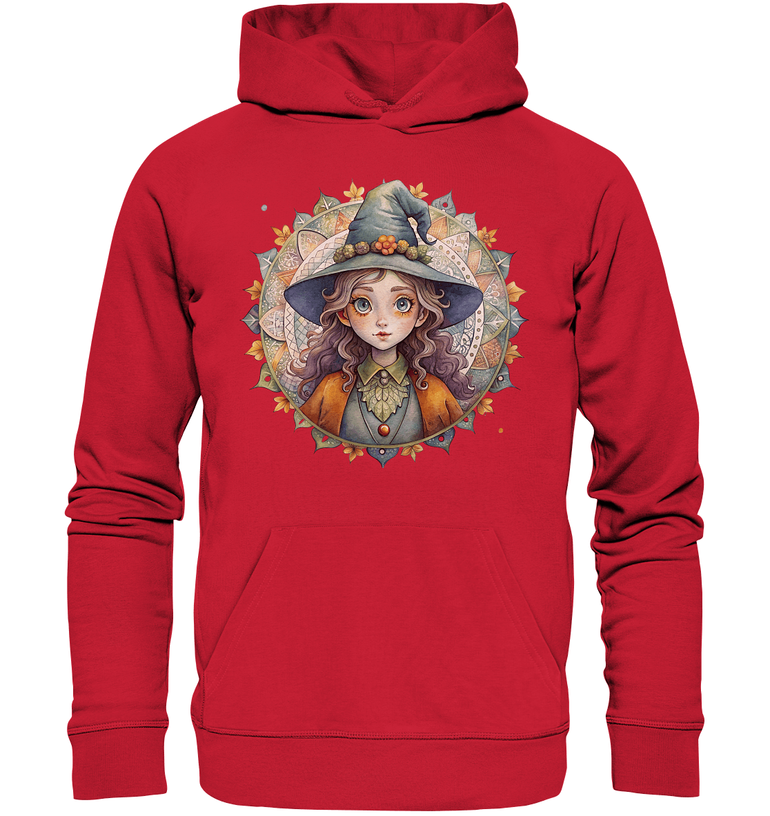 Kleine Hexe Mandala - Organic Basic Hoodie - ArtfulShenwyn