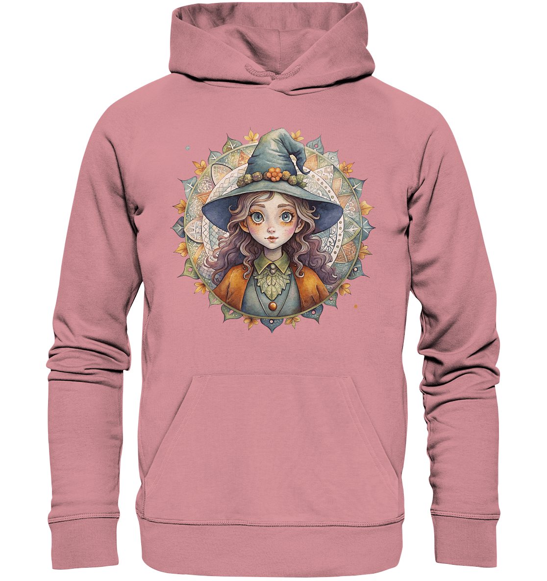 Kleine Hexe Mandala - Organic Basic Hoodie - ArtfulShenwyn