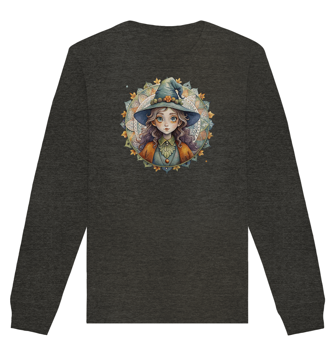 Kleine Hexe Mandala - Organic Basic Unisex Sweatshirt - ArtfulShenwyn