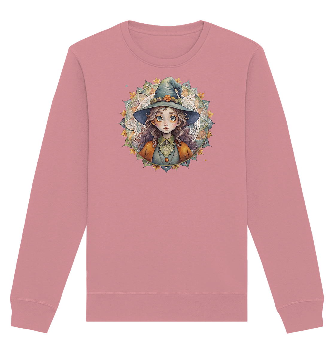 Kleine Hexe Mandala - Organic Basic Unisex Sweatshirt - ArtfulShenwyn