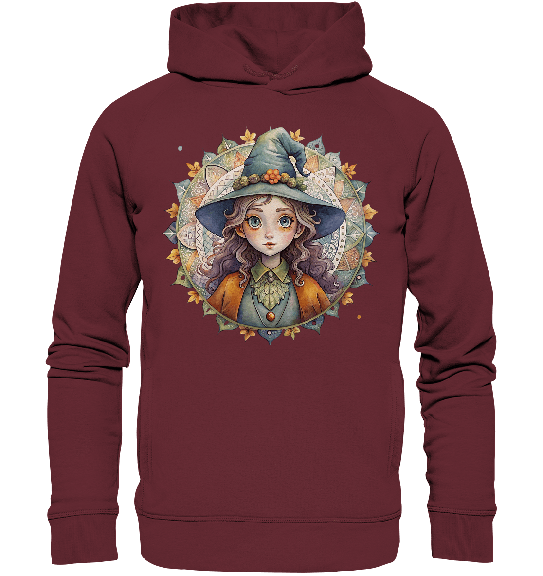 Kleine Hexe Mandala - Organic Fashion Hoodie - ArtfulShenwyn