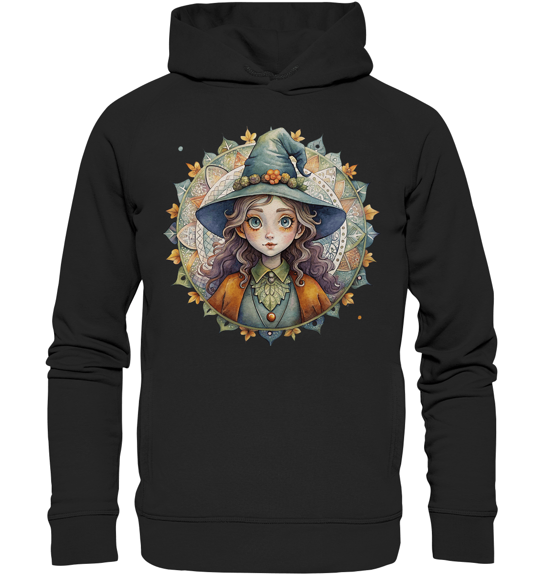 Kleine Hexe Mandala - Organic Fashion Hoodie - ArtfulShenwyn