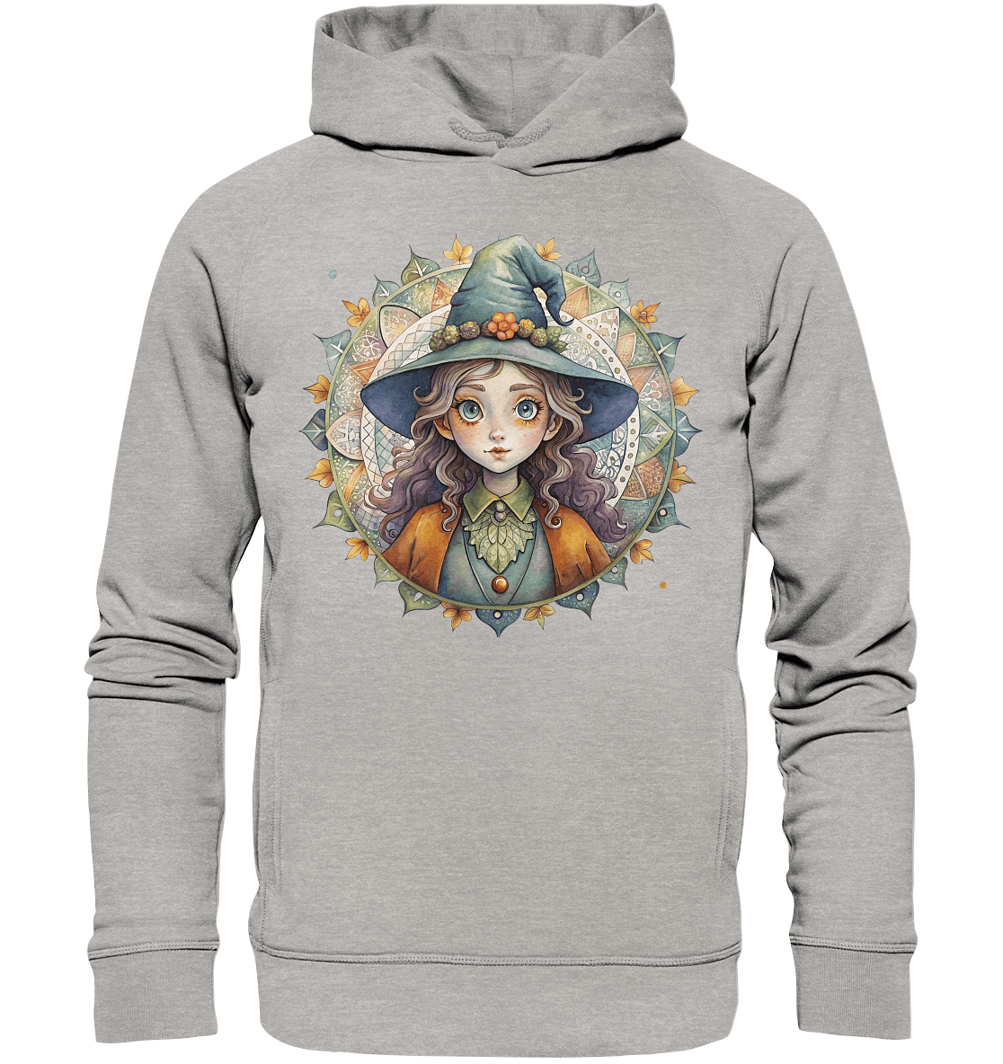 Kleine Hexe Mandala - Organic Fashion Hoodie - ArtfulShenwyn