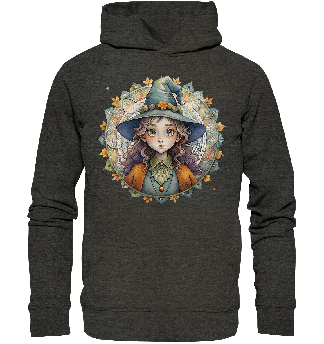 Kleine Hexe Mandala - Organic Fashion Hoodie - ArtfulShenwyn