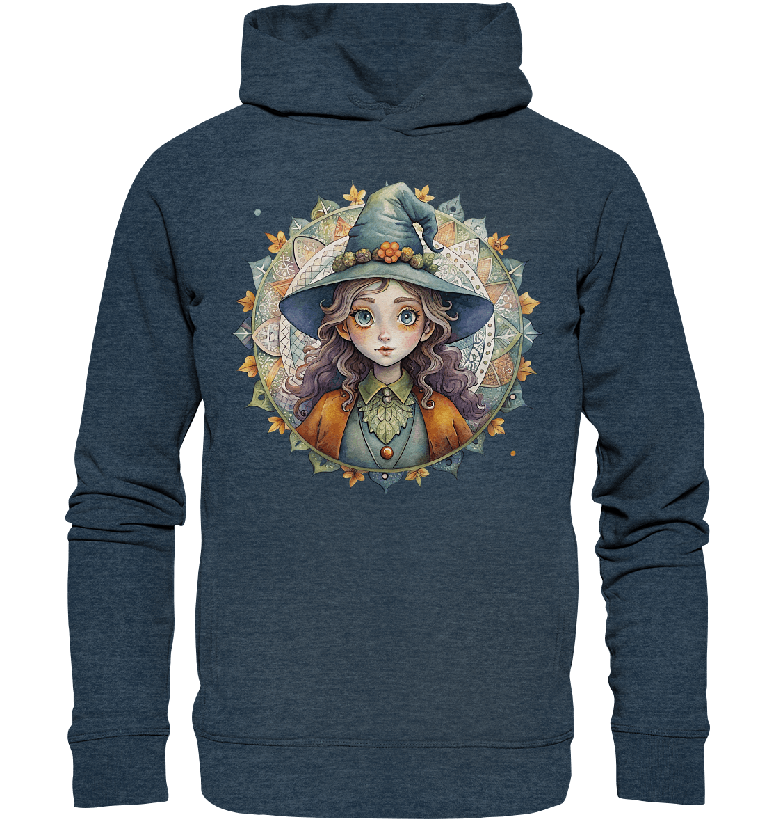 Kleine Hexe Mandala - Organic Fashion Hoodie - ArtfulShenwyn