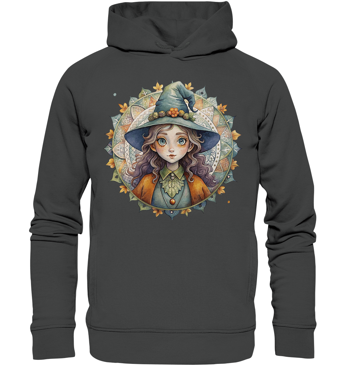 Kleine Hexe Mandala - Organic Fashion Hoodie - ArtfulShenwyn