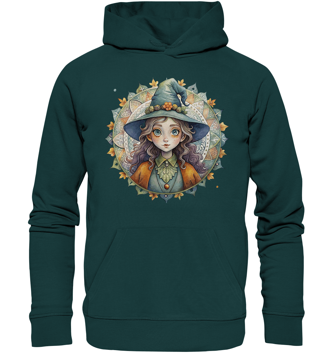 Kleine Hexe Mandala - Organic Hoodie - ArtfulShenwyn