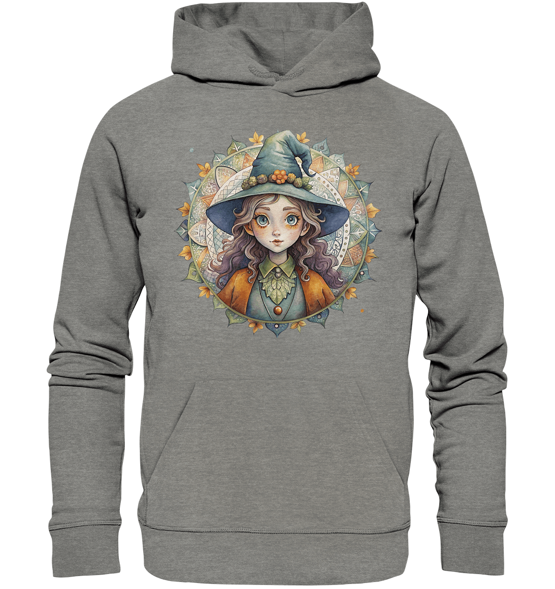 Kleine Hexe Mandala - Organic Hoodie - ArtfulShenwyn