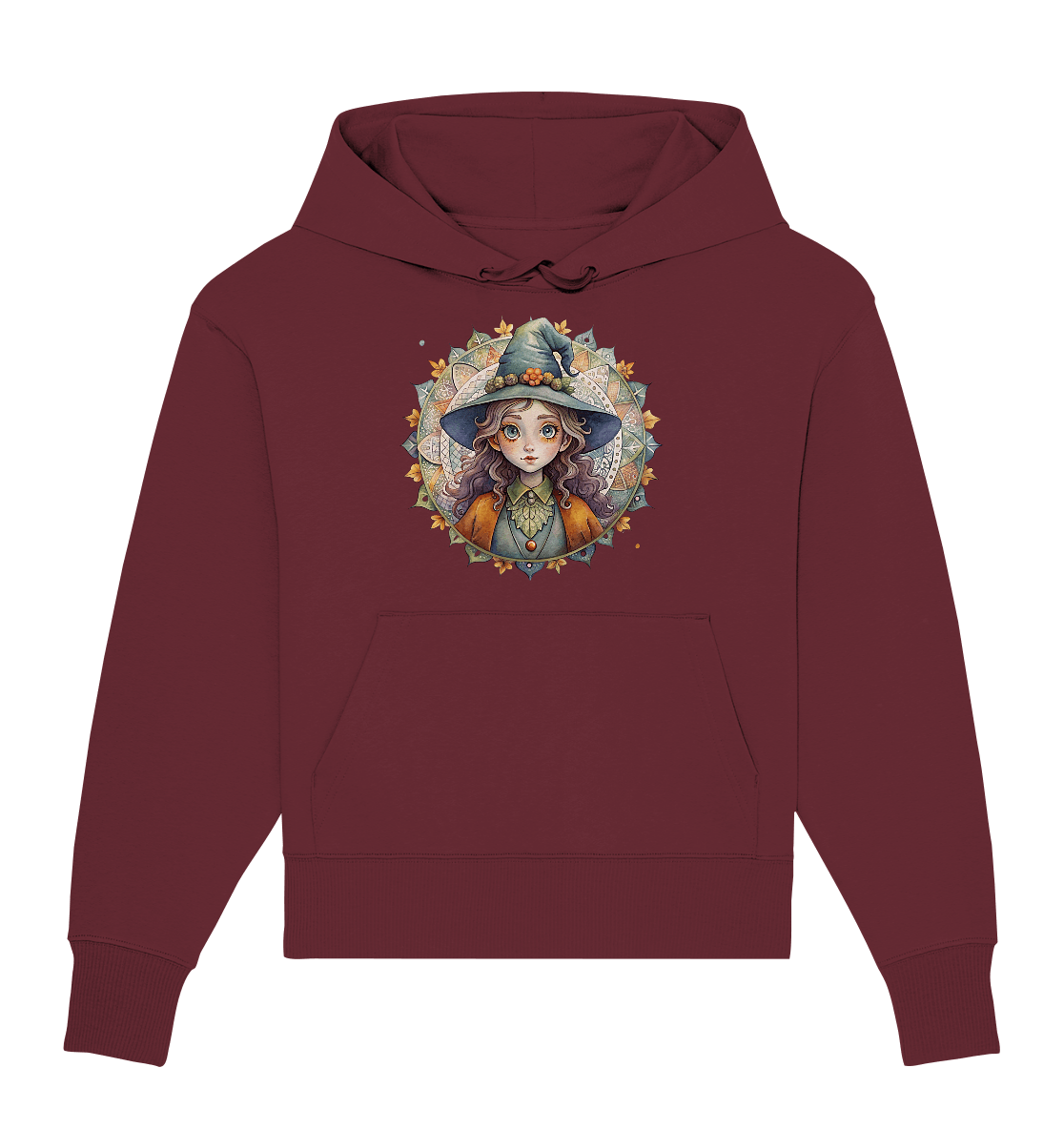 Kleine Hexe Mandala - Organic Oversize Hoodie - ArtfulShenwyn