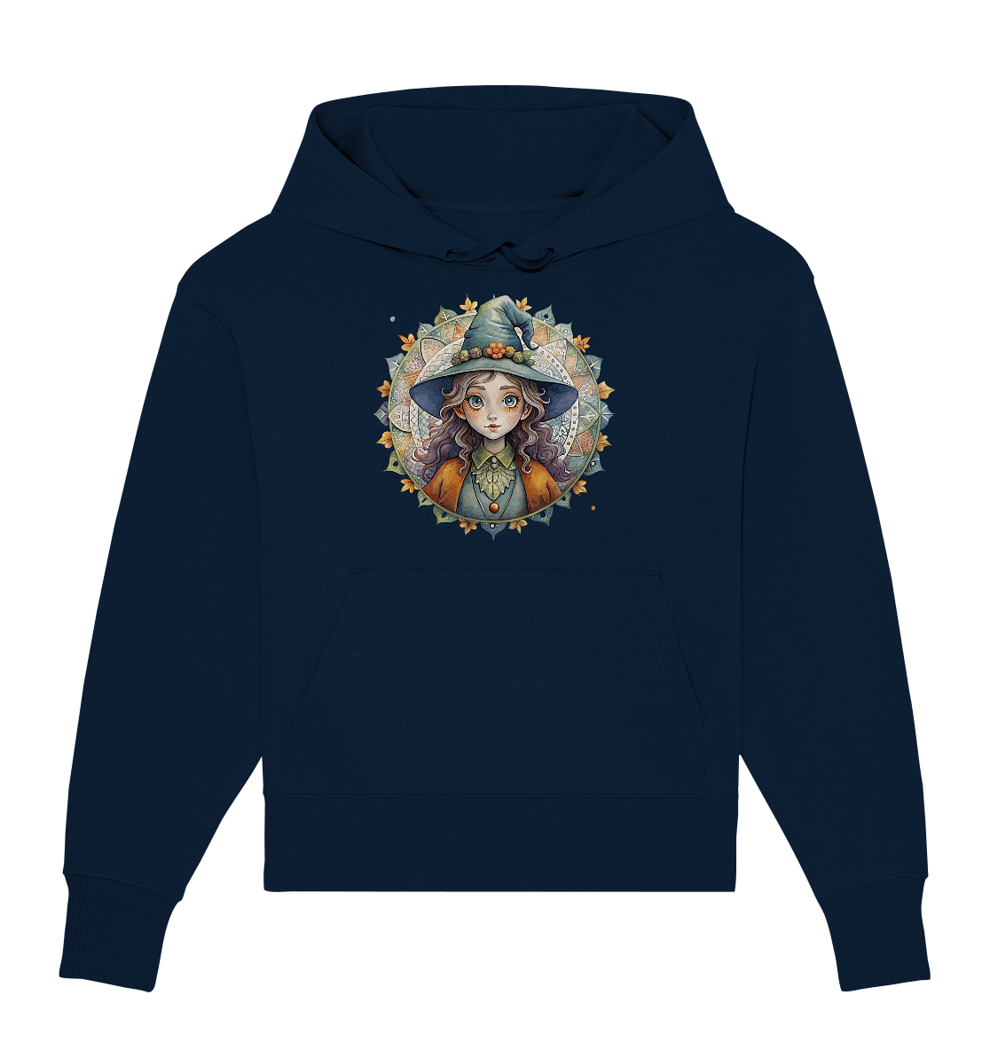 Kleine Hexe Mandala - Organic Oversize Hoodie - ArtfulShenwyn