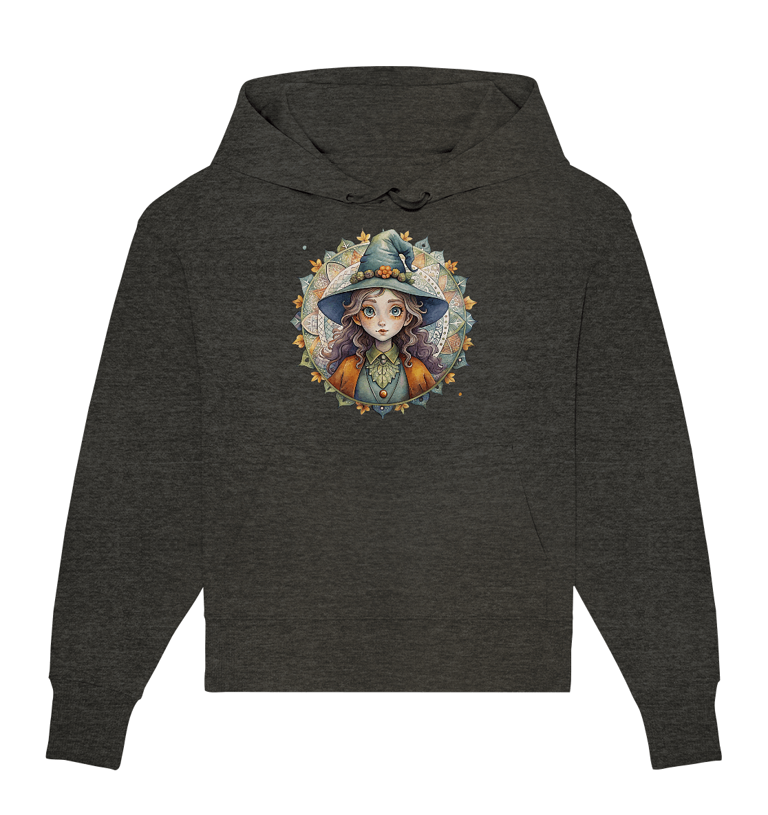 Kleine Hexe Mandala - Organic Oversize Hoodie - ArtfulShenwyn