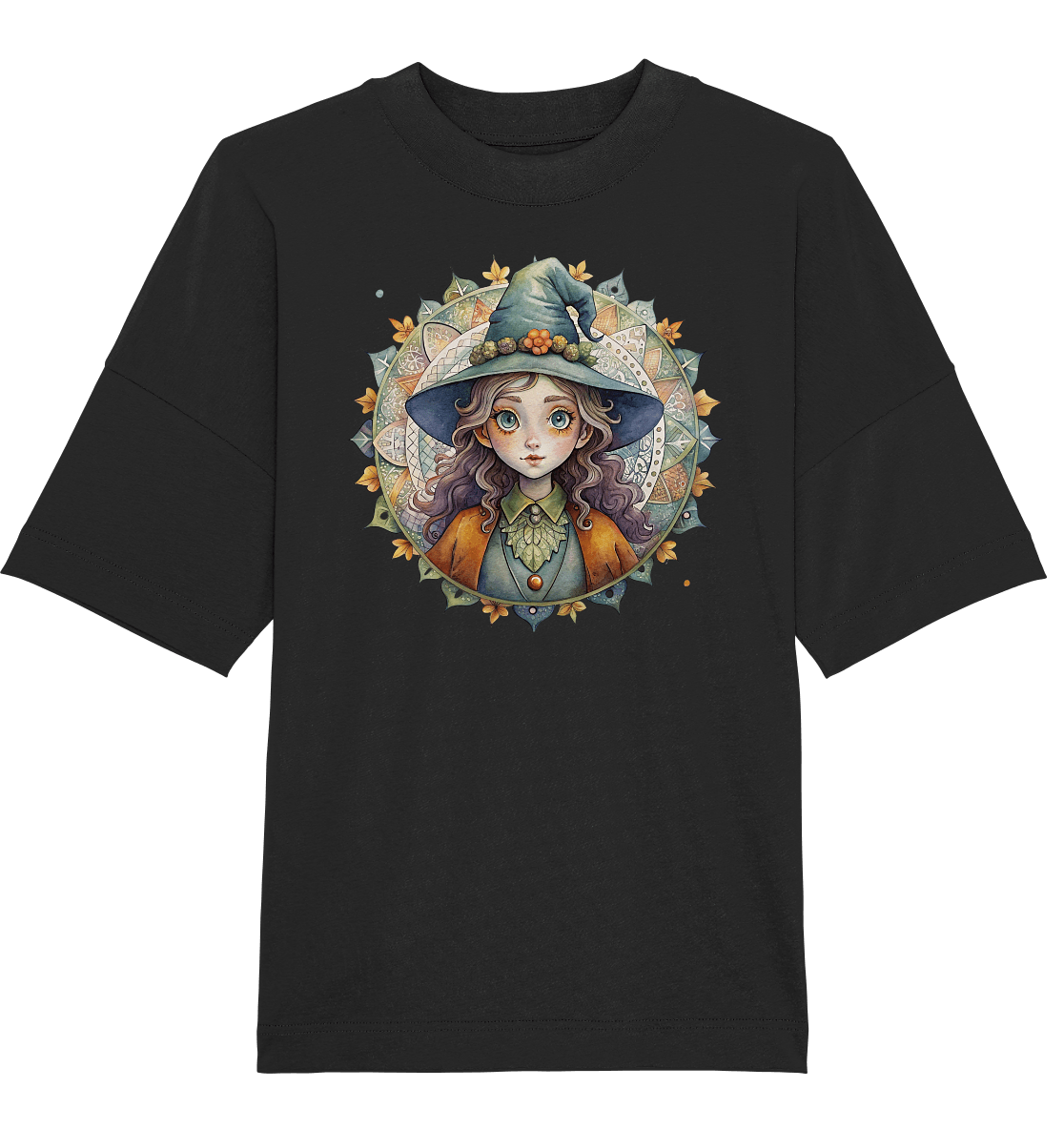 Kleine Hexe Mandala - Organic Oversize Shirt - ArtfulShenwyn