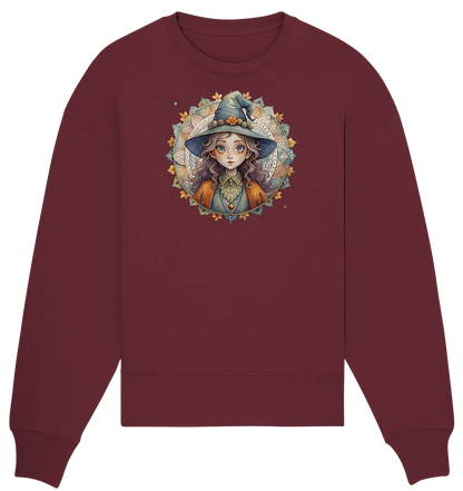 Kleine Hexe Mandala - Organic Oversize Sweatshirt - ArtfulShenwyn