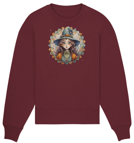 Kleine Hexe Mandala - Organic Oversize Sweatshirt - ArtfulShenwyn