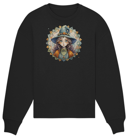 Kleine Hexe Mandala - Organic Oversize Sweatshirt - ArtfulShenwyn