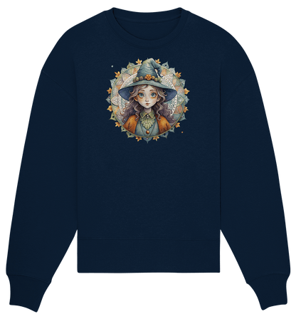 Kleine Hexe Mandala - Organic Oversize Sweatshirt - ArtfulShenwyn