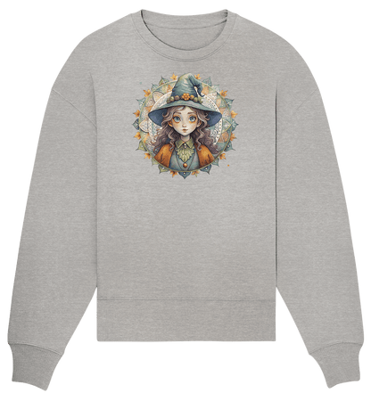 Kleine Hexe Mandala - Organic Oversize Sweatshirt - ArtfulShenwyn